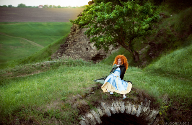 Обои картинки фото разное, cosplay , косплей, храброе, сердце, девушка, арт