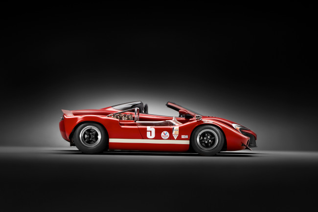 Обои картинки фото автомобили, mclaren, красный, 2015u, can-am, 650s, spyder