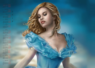 Картинка календари рисованные +векторная+графика девушка бабочка