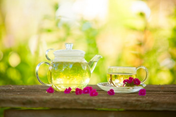 Картинка еда напитки +Чай напиток чай зеленый цветы