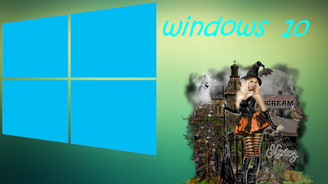 Обои картинки фото компьютеры, windows  10, фон, логотип