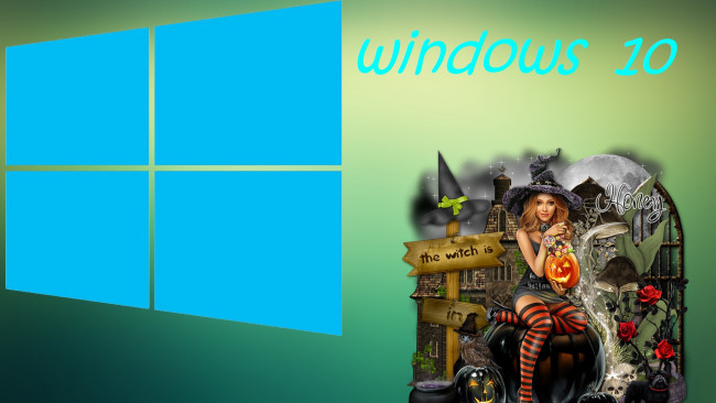 Обои картинки фото компьютеры, windows  10, фон, логотип