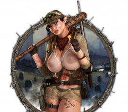 Картинка 3д+графика фантазия+ fantasy фон взгляд девушка