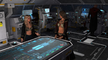 Картинка 3д+графика фантазия+ fantasy фон взгляд девушки