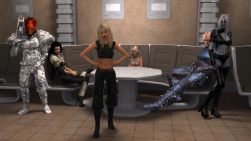 Картинка 3д+графика фантазия+ fantasy фон взгляд девушка