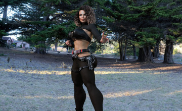 Картинка 3д+графика люди+ people фон взгляд девушка