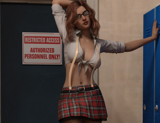 Обои картинки фото 3д графика, люди , people, фон, взгляд, девушка