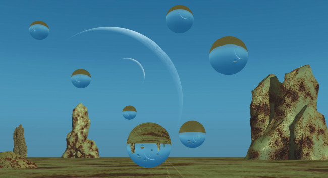 Обои картинки фото 3д графика, шары , balls, шары, фон