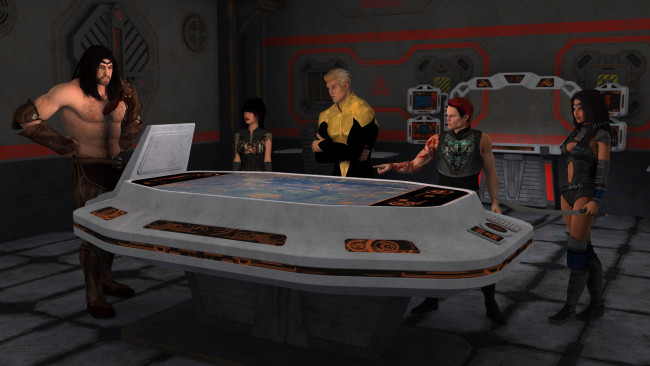 Обои картинки фото 3д графика, фантазия , fantasy, девушки, взгляд, фон