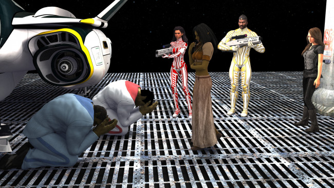 Обои картинки фото 3д графика, фантазия , fantasy, фон, взгляд, девушки