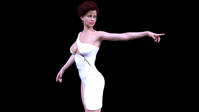 Обои картинки фото 3д графика, люди , people, фон, взгляд, девушка