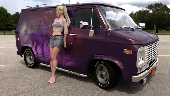 Обои картинки фото 3д графика, люди-авто, мото , people- car ,  moto, взгляд, девушка, фон