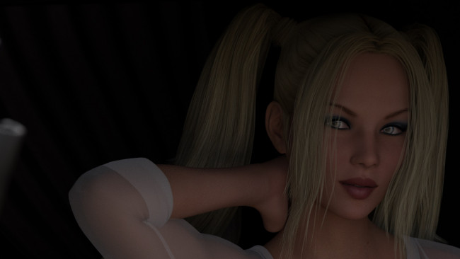 Обои картинки фото 3д графика, портрет , portraits, фон, взгляд, девушка