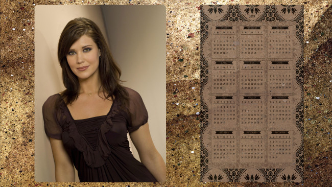 Обои картинки фото календари, девушки, взгляд, женщина