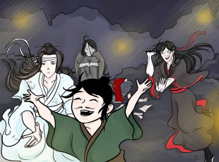 Картинка аниме mo+dao+zu+shi вэй усянь лань ванцзы ребенок вэнь нин