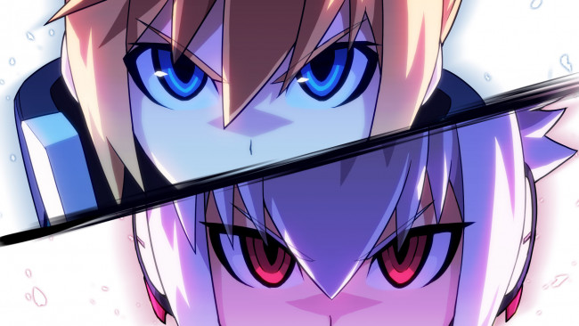 Обои картинки фото аниме, azure striker gunvolt, azure, striker, gunvolt, 2