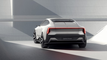 Картинка polestar+precept+2020 автомобили polestar белый мост