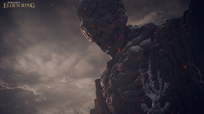 Обои картинки фото elden ring giant skeleton, видео игры, elden ring, biovolkvk, art, elden, ring, giant, skeleton