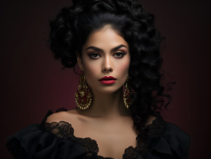 Картинка девушки -+лица +портреты модель серьги