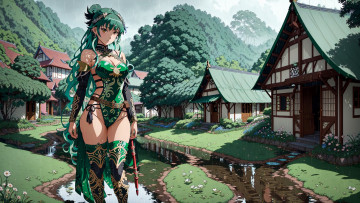 Картинка аниме город +улицы +интерьер +здания нейросети графика нейроарт ai art нейронные сети рисунки нейро искусство