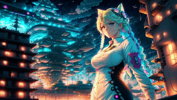 Картинка аниме животные +существа нейросети графика нейроарт ai art нейронные сети рисунки нейро искусство