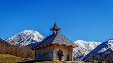 Картинка chapel+in+savoie french+alps города -+католические+соборы +костелы +аббатства chapel in savoie french alps