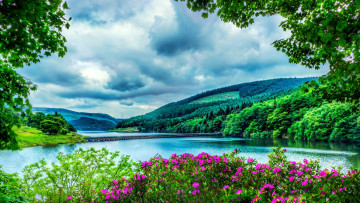 Картинка ladybower+reservoir derbyshire england природа реки озера ladybower reservoir