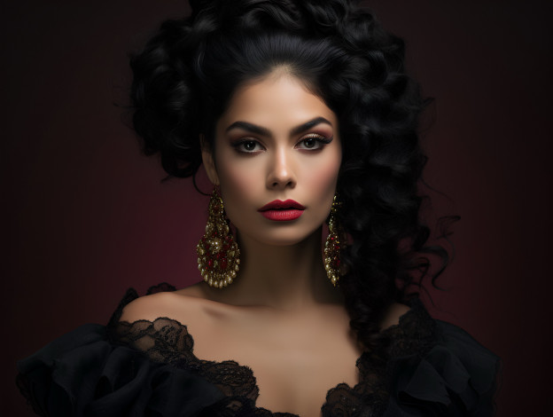 Обои картинки фото девушки, - лица,  портреты, модель, серьги