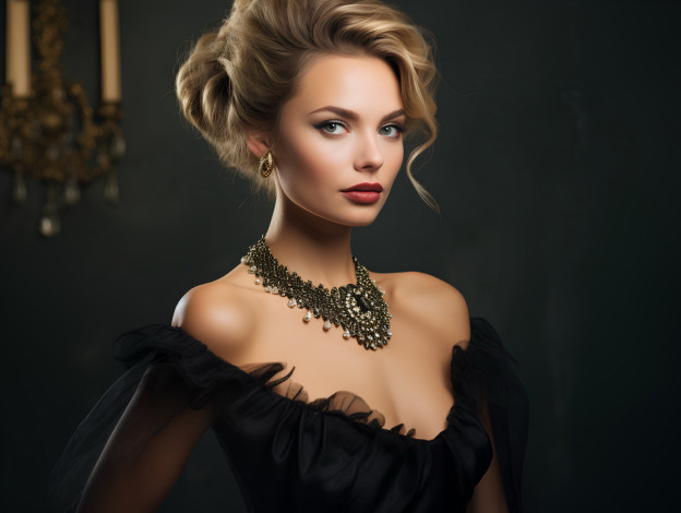 Обои картинки фото девушки, - лица,  портреты, модель, украшение