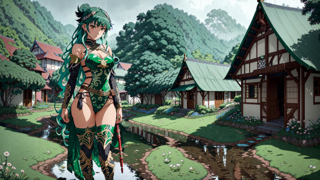 Обои картинки фото аниме, город,  улицы,  интерьер,  здания, нейросети, графика, нейроарт, ai, art, нейронные, сети, рисунки, нейро, искусство