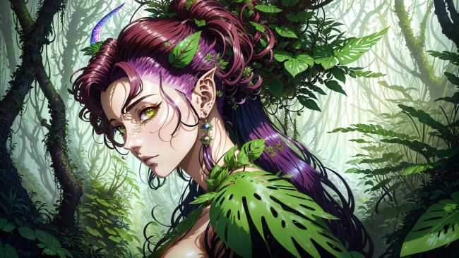 Обои картинки фото аниме, животные,  существа, нейросети, графика, нейроарт, ai, art, нейронные, сети, рисунки, нейро, искусство