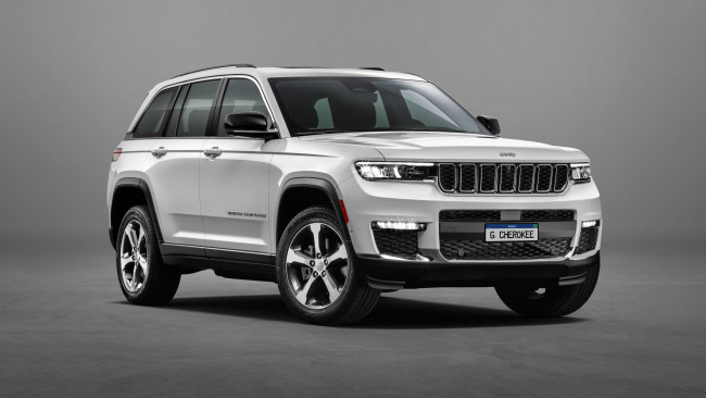 Обои картинки фото jeep grand cherokee 2023, автомобили, jeep, grand, cherokee, белый, джип, чероки