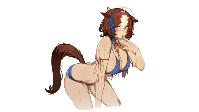 Обои картинки фото аниме, животные,  существа, uma, musume