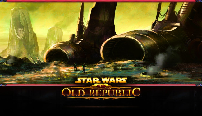 Обои картинки фото видео игры, star wars,  the old republic, люди, башни