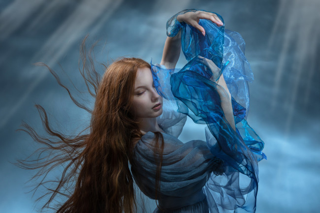 Обои картинки фото девушки, - рыжеволосые и разноцветные, девушка