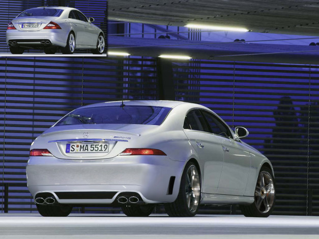 Обои картинки фото cls55, amg, автомобили, mercedes, benz