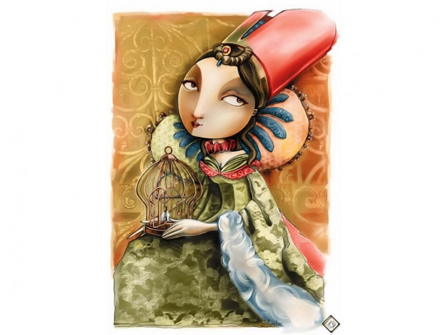 Обои картинки фото меланхолические, девушки, 05, рисованные, люди