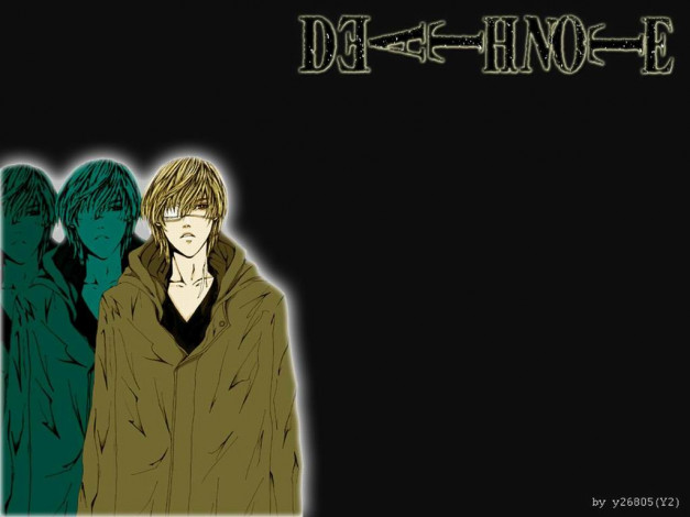 Обои картинки фото dn64, аниме, death, note
