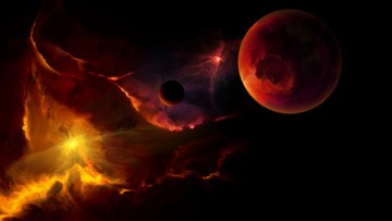 Картинка космос арт планеты звёзды