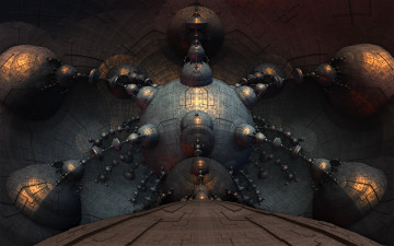 Картинка 3д графика fractal фракталы узор