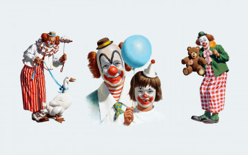 Картинка arthur saron sarnoff рисованные клоуны праздник