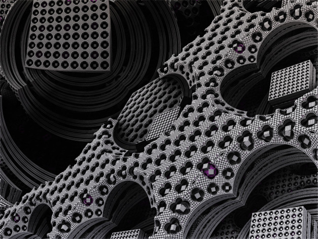 Обои картинки фото 3д, графика, fractal, фракталы, тёмный, абстракция