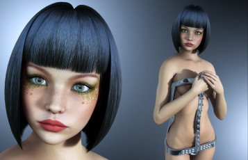 Картинка 3д графика people люди девушка