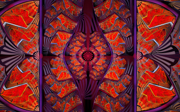 Картинка 3д графика fractal фракталы узор цвета фон