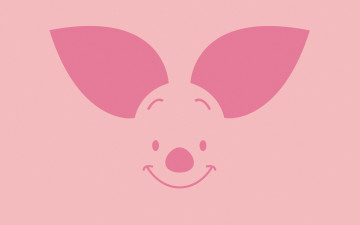 Картинка рисованные минимализм нос улыбка пятачок уши глаза лицо