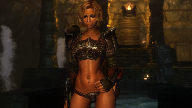 Обои картинки фото 3д, графика, fantasy, фантазия, доспехи, взгляд, девушка