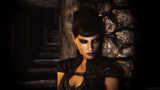 Обои картинки фото 3д, графика, portraits, портрет, девушка, взгляд