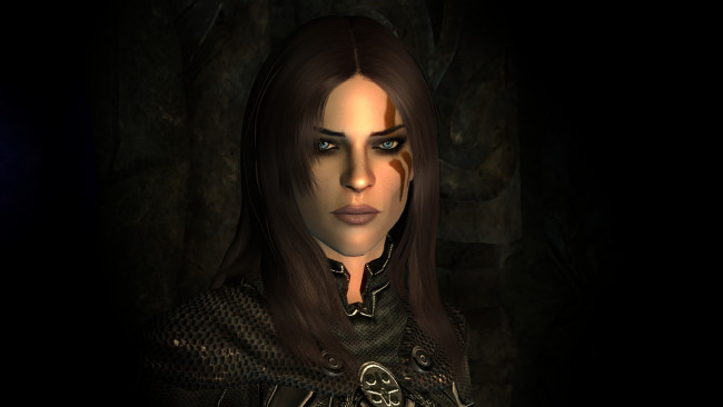 Обои картинки фото 3д, графика, portraits, портрет, взгляд, девушка