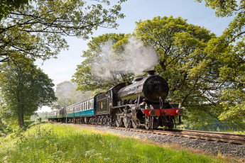 Картинка техника паровозы паровоз дорога железная