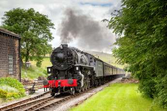 Картинка техника паровозы паровоз дорога железная